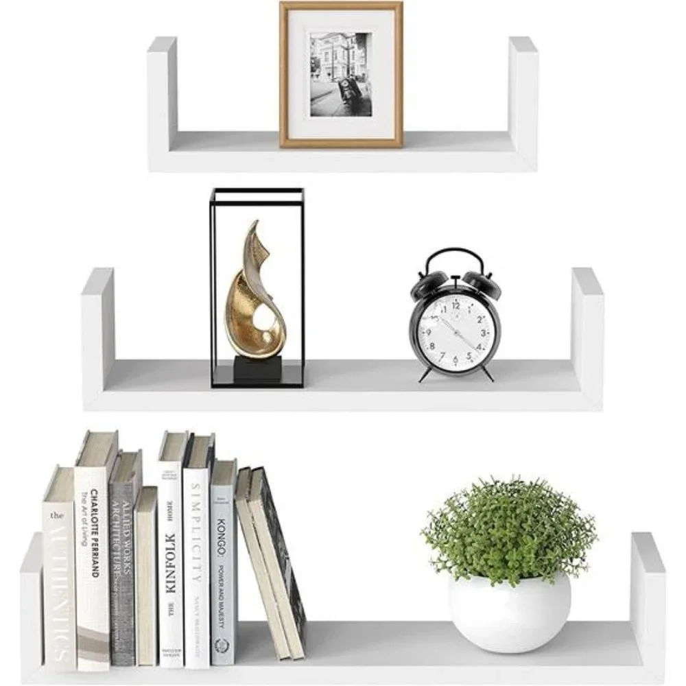 Floating Shelves -Set of 3- Wall Shelf Bedroom/Bathroom/Living Room/Kitchen